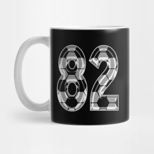 Soccer Number 82 Soccer Jersey #82 Soccer Mom Player Fan Mug